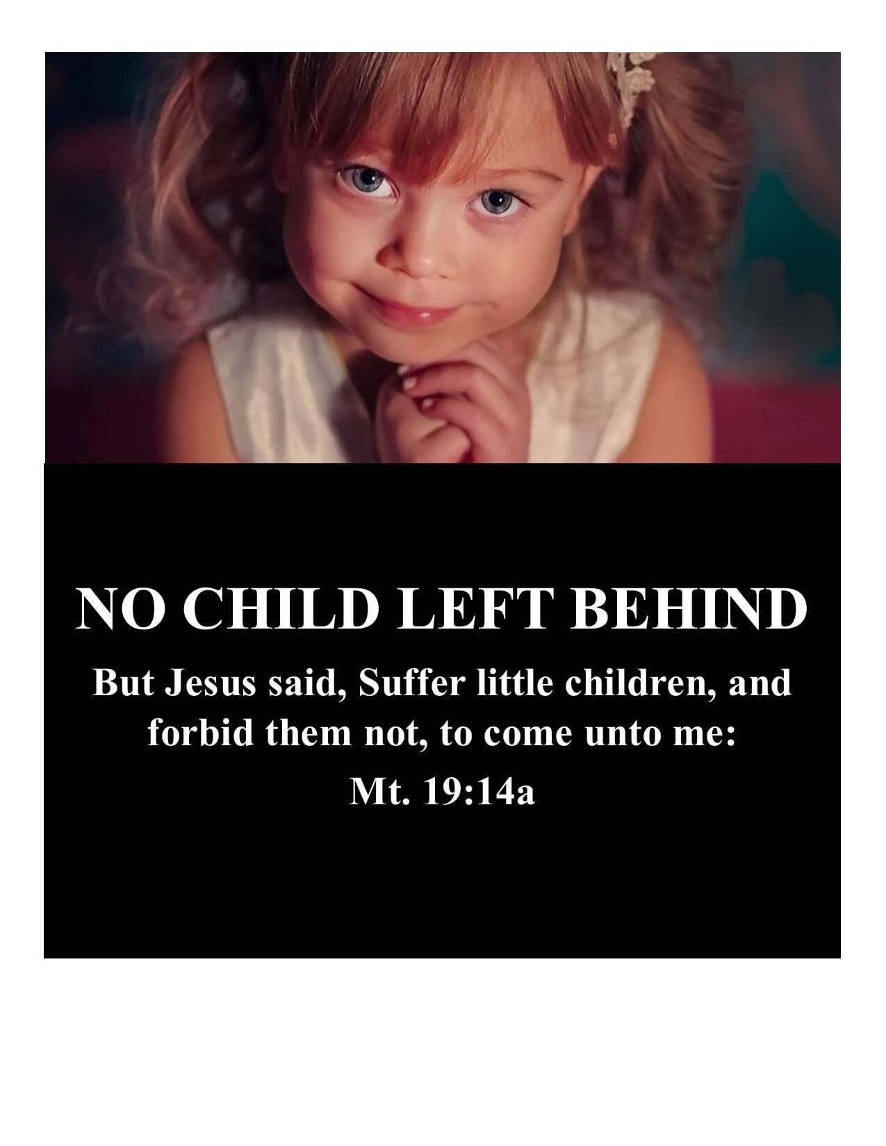 No child left behind